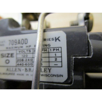 Allen Bradley 709-AOD Starter 709-A0D - Used