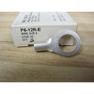 Panduit P6-12R-E Pressure Terminal Connector P612RE (Pack of 20)