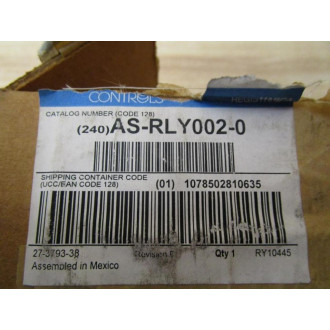 Johnson Controls 27-3793-38 Relay Board AS-RLY002-0