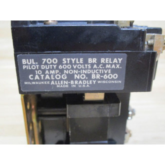 Allen Bradley 700-BR600 Relay Contactor - Used