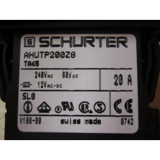 Schurter AHUTP200Z8 OnOff Pushbutton - New No Box