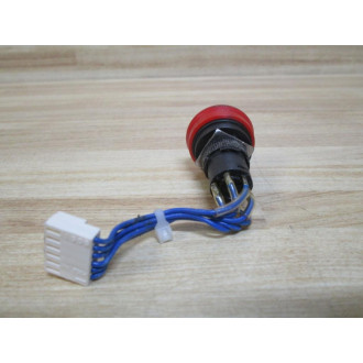 Omron A165E-S-03U E-Stop Switch A05B-2301-D002 6 Pin 6 Wire - Used