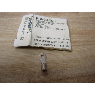 Panduit P10-6RHT6-L Uninsulated Ring Terminal (Pack of 22) - New No Box