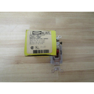 Hubbell HBL1201PL Switch Red Pilot Light Toggle