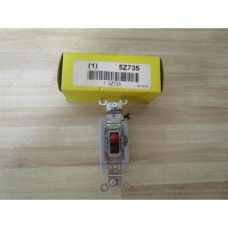 Hubbell HBL1201PL Switch Red Pilot Light Toggle