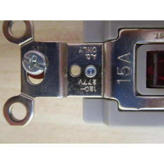 Hubbell HBL1201PL Switch Red Pilot Light Toggle