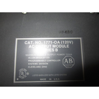 Allen Bradley 1771-OA Module 1771-0A - New No Box