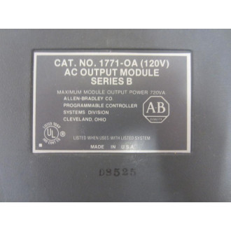 Allen Bradley 1771-OA Module 1771-0A - New No Box