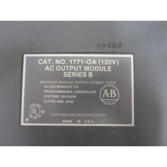 Allen Bradley 1771-OA Module 1771-0A - New No Box
