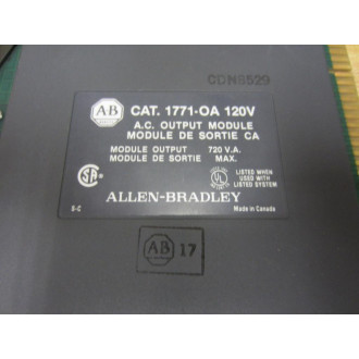 Allen Bradley 1771-OA Module 1771-0A - New No Box