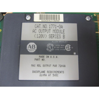 Allen Bradley 1771-OA Module 1771-0A - New No Box