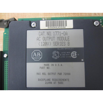 Allen Bradley 1771-OA Module 1771-0A - New No Box