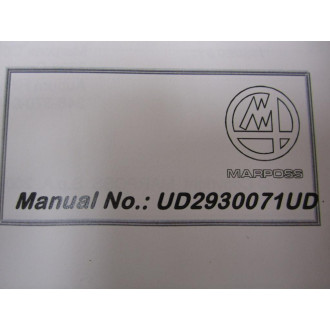 Marposs UD2930071UD P5 Programming Manual