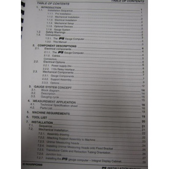 Marposs UD2930071UB P5 Installation Manual