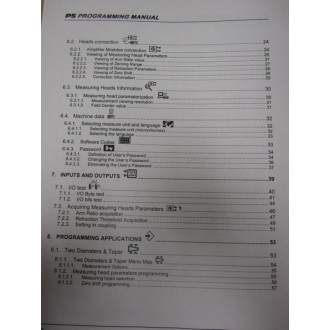 Marposs UD2930071UD P5 Programming Manual