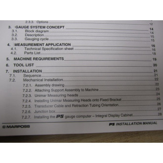Marposs UD2930071UB P5 Installation Manual