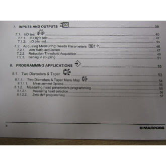 Marposs UD2930071UD P5 Programming Manual