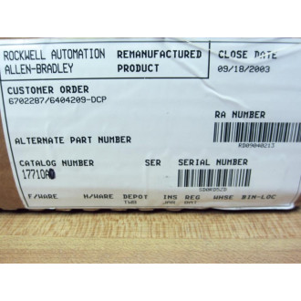 Allen Bradley 1771-OA Module 1771-0A Ser. B - Refurbished