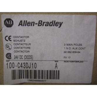 Allen Bradley 100-C43DJ10 Contactor 100C43DJ10