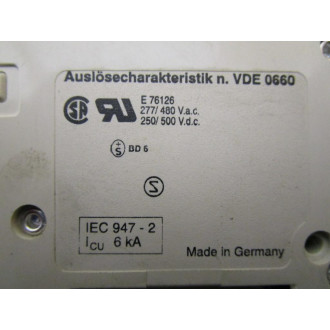 ABB S281-UCK6A Circuit Breaker S281UCK6A - Used