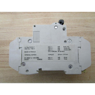 Merlin Gerin 60138 Square D Breaker 3A MG60138 Schneider - Used