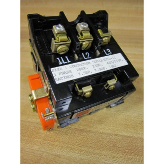 Ward Leonard 5001A3001-11 Contactor 5001A300111