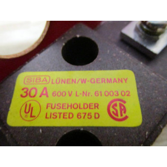 Siba 61 003 02 Fuse Blocks 6100302 (Pack of 2)