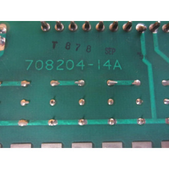 708204-14A Relay Board 70820414A - Used