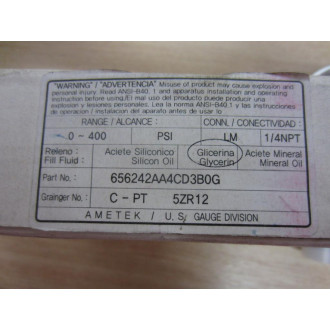 Ametek 656242AA4CD3B0G Pressure Gauge