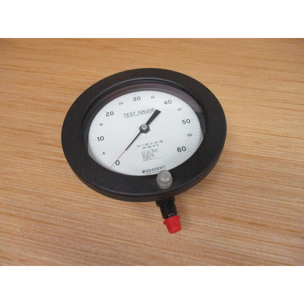 Ashcroft Q-4902 Test Gauge TH 1-09 3-15-30 - New No Box Ashcroft Q-4902 Test Gauge TH 1-09 3-15-30 - New No Box