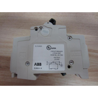 ABB S202U-K20 Circuit Breaker 2P 20A S202U-K20A - New No Box