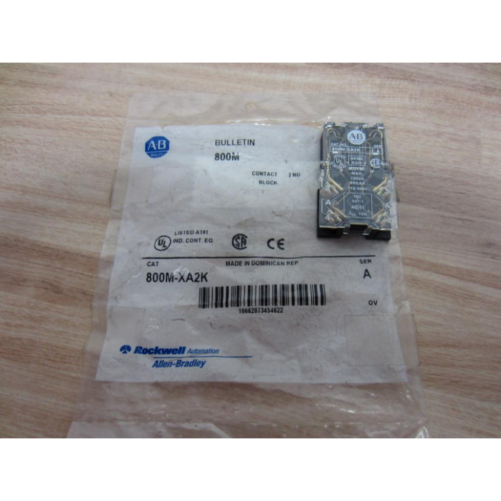 Allen Bradley 800M-XA2K Contact Block 800MXA2K