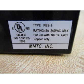 MMTC PBS-3 Station 3 Pushbutton Black