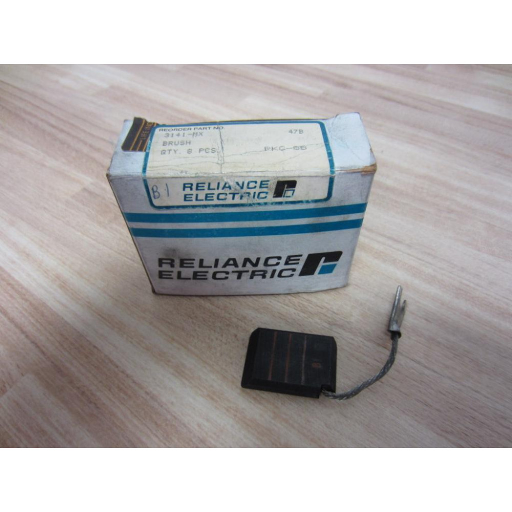 Reliance Electric RE41MX Carbon Motor Brushes 3141-MX (Pack of 8)