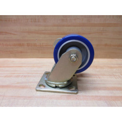 Generic 4X2 Caster Wheel Blue, Swivel WBrake - New No Box