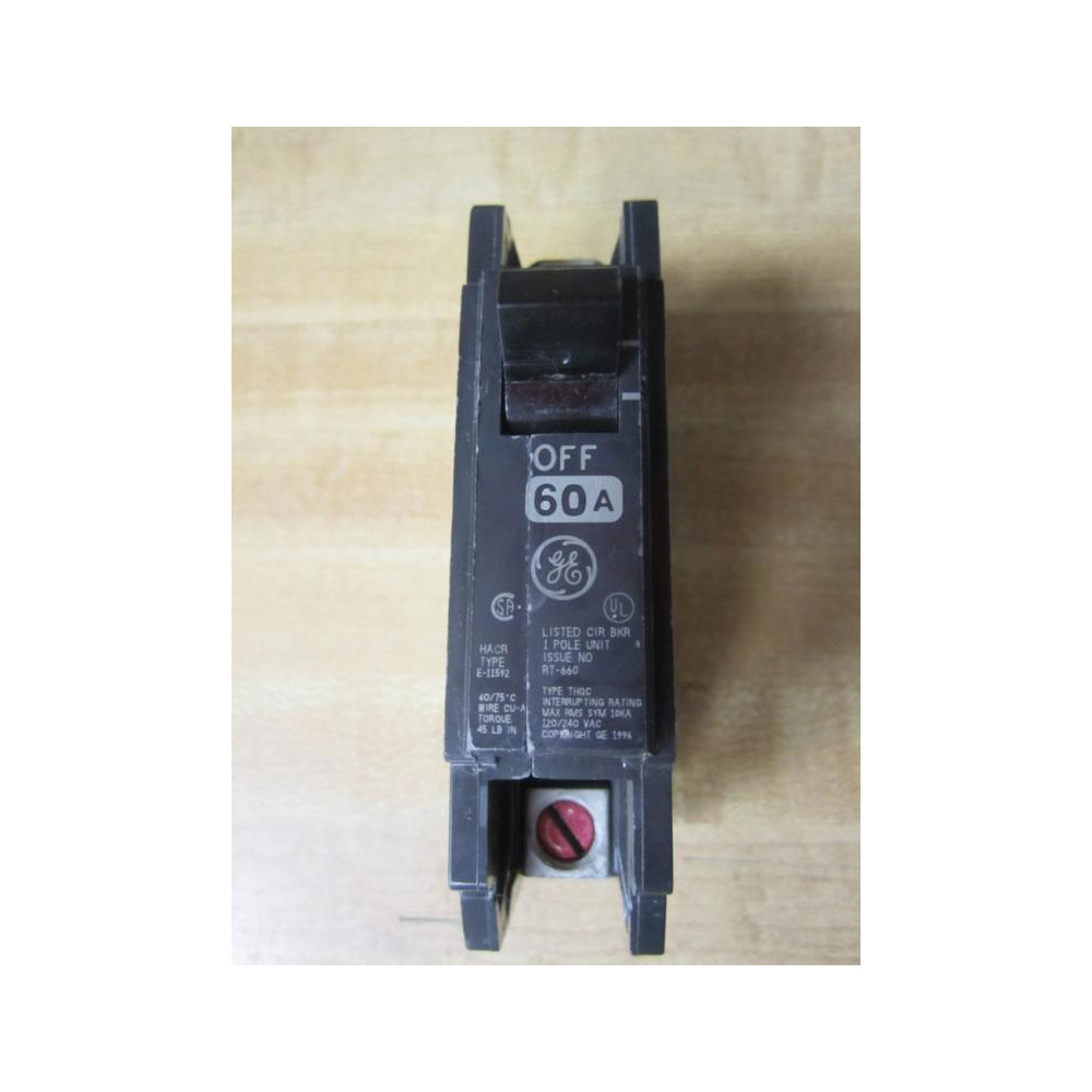 General Electric E-11592 1 Pole Circuit Breaker HACR Type - Used