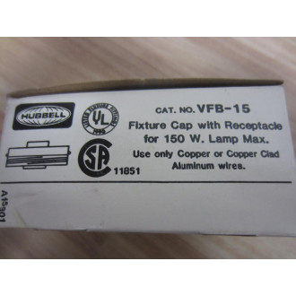 Hubbell VFB-15 Fixture Cap With Receptacle .