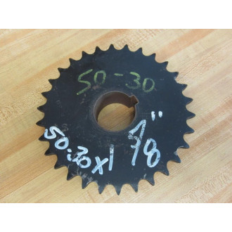 Martin 50B30 Sprocket 1-58" Bore wKWY - New No Box Martin 50B30 Sprocket 1-58" Bore wKWY - New No Box