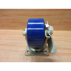 Generic 4X2 Caster Wheel Blue, Swivel WBrake - New No Box