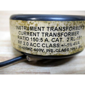 Instrument Transformers 2 RL-151 Current Transformer 2RL151 - Used