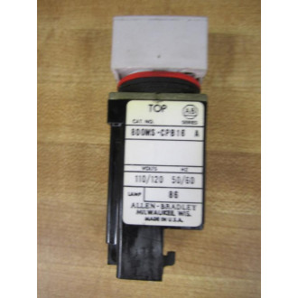 Allen Bradley 800MS-CPB16 Pushbutton 800MSCPB16 White Button - Used