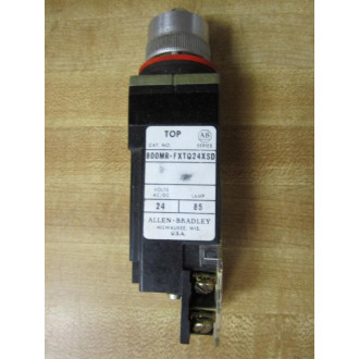 Allen Bradley 800MR-FXTQ24XS Push Button 800MRFXTQ24XS WO Button - Used