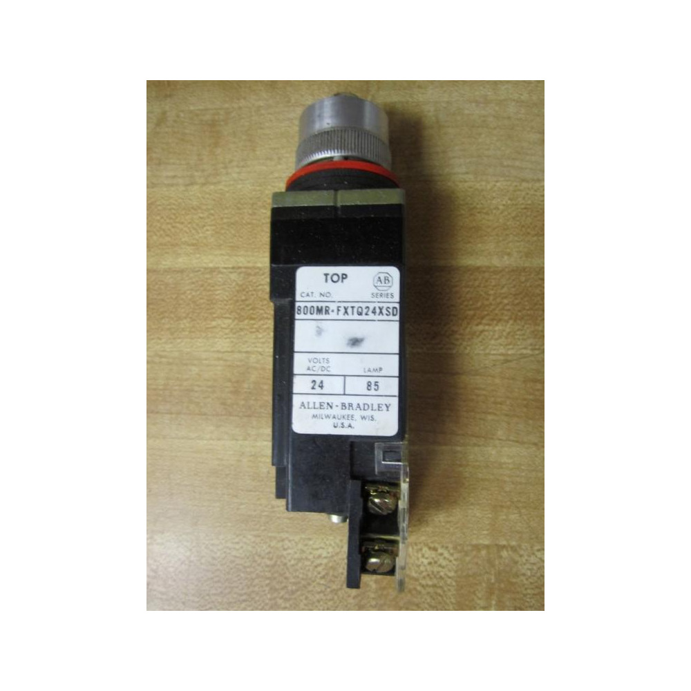 Allen Bradley 800MR-FXTQ24XS Push Button 800MRFXTQ24XS WO Button - Used
