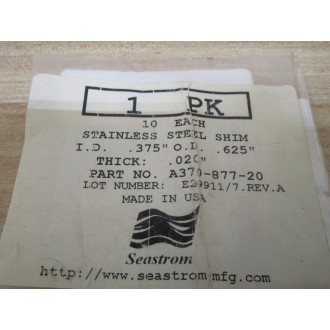 Seastrom A370-877-20 Stainless Steel Shim (Pack of 10)