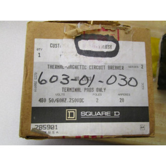 Square D FAF-24020 Circuit Breaker 20A FAF24020