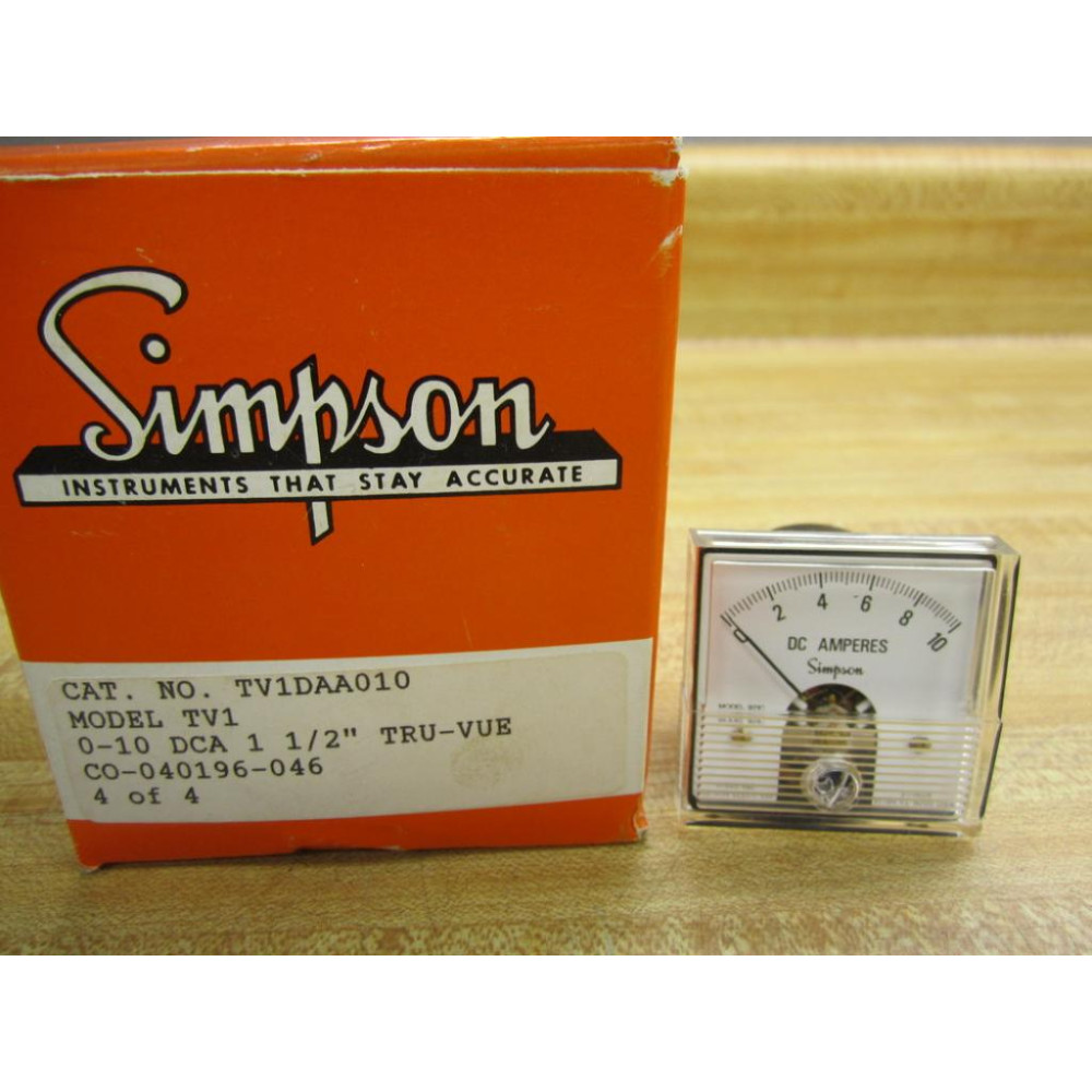 Simpson TV1DAA010 Meter