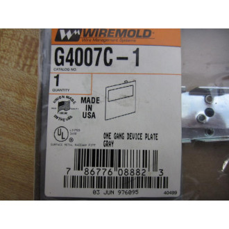 Wiremold G4007C-1 Cover Plate (Pack of 6)