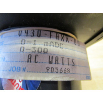 General Electric V430-FAXX-00 A-C Watts Meter 1954 0-300 - Used