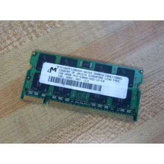 MicronCrucial CT12864AC667.16FD Memory Module MT16HTF12864HY-667D3 - Used