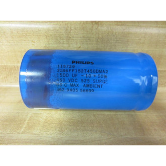 Philips 3186FF152T450DMA2 Capacitor 115729 WO Bracket - Used